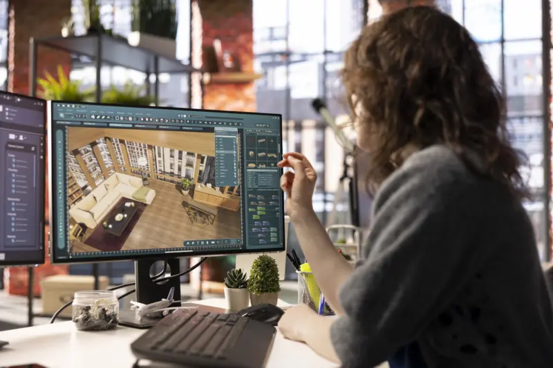 店舗デザイナーの女性