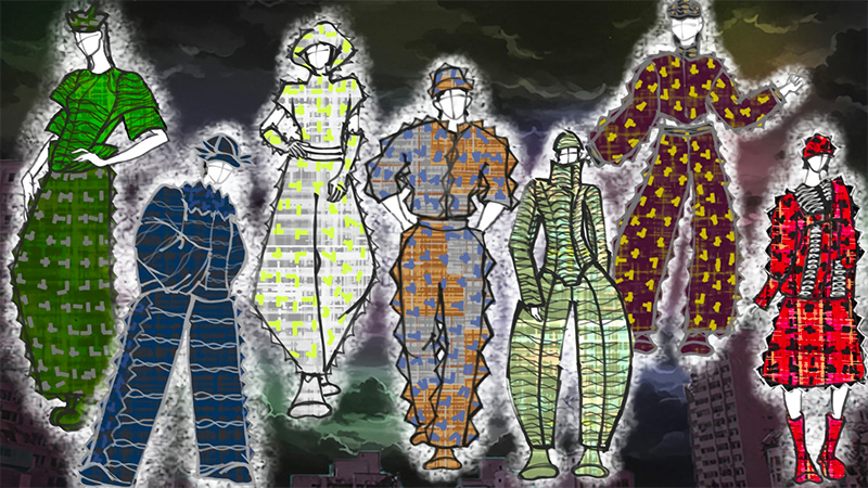 服へと変貌した化衣獣