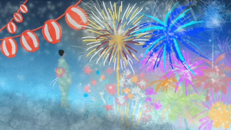 ～夜空に舞い散る花火～一瞬の輝きをまとい未来へとつなぐ